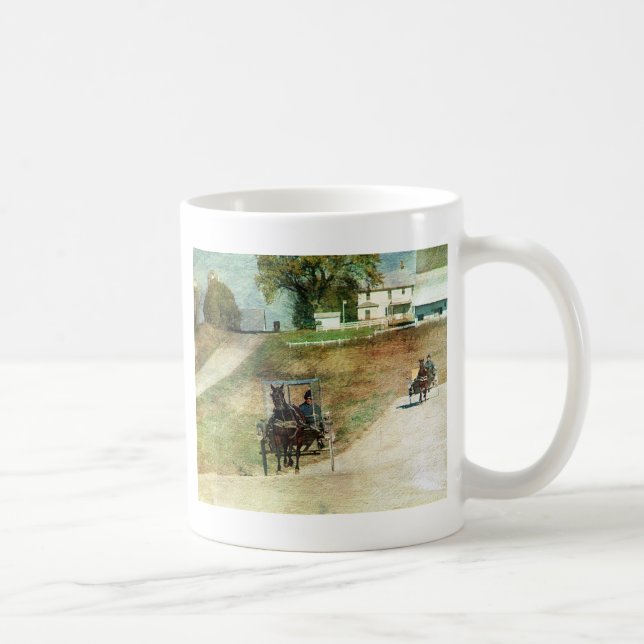 Drei Amish-Buggyen Tasse (Rechts)