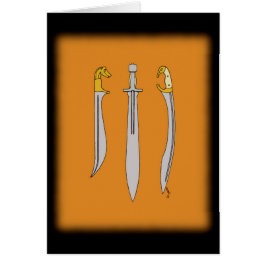 Drei antike griechische Schwerter