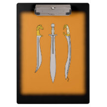 Drei antike griechische Schwerter