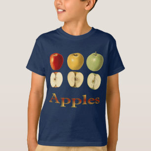 Drei Äpfel ~ Botanische Frucht ~ Jeder Hintergrund T-Shirt