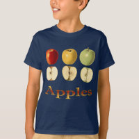 Drei Äpfel ~ Botanisches Obst ~ Farbrückstände