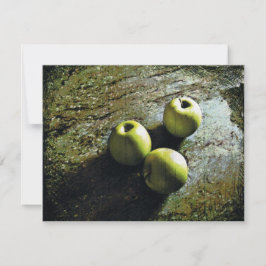 Drei Äpfel Feiertagskarte