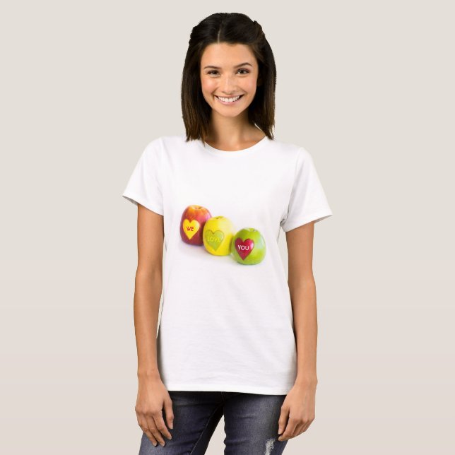 Drei Äpfel T-Shirt (Vorne ganz)
