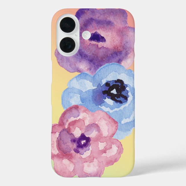Drei Aquarellfarben auf Pastel Gradient Case-Mate iPhone Hülle (Rückseite)