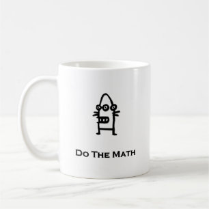 Drei Augenboten machen die Mathematik Kaffeetasse