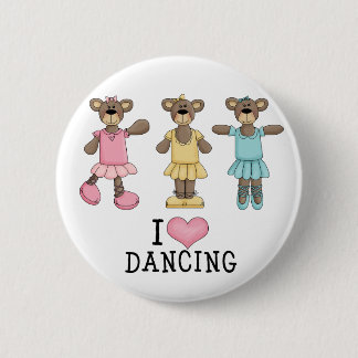 Drei Ballett-Bären Button