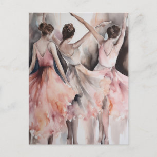 Drei Balletttänzer Postkarte