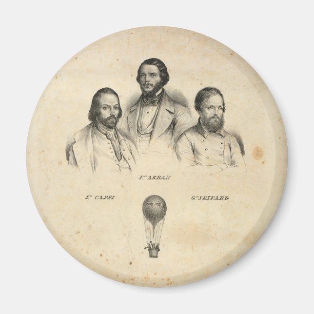 Drei Balloonisten Magnet (Vorne)