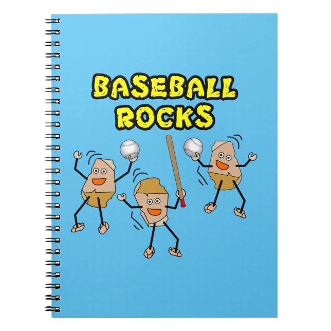 Drei Baseball-Steine Notizblock (Vorderseite)