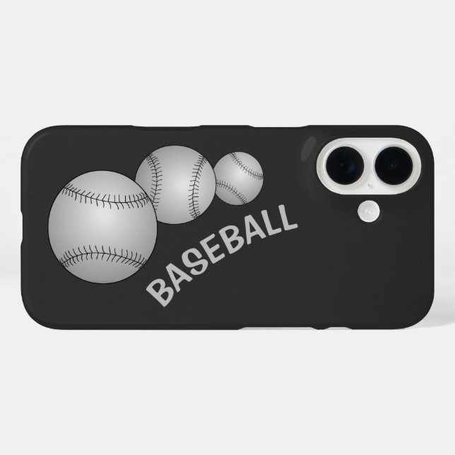 Drei Baseballs Case-Mate iPhone Hülle (Rückseite (Horizontal))