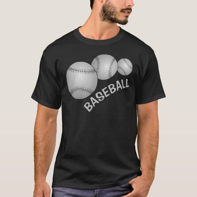Drei Baseballs T-Shirt (Vorderseite)