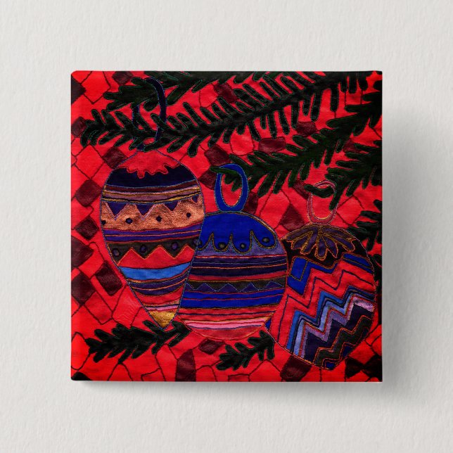 Drei Baubles Button (Vorderseite)