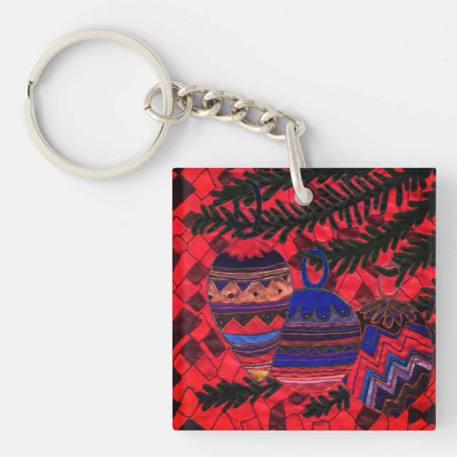 Drei Baubles Schlüsselanhänger (Vorderseite)