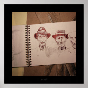 Drei Bauer Große Depression Poster