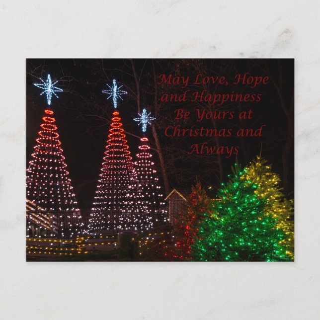 Drei Bäume in Midtown Greetings Postkarte (Vorderseite)