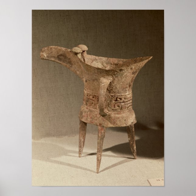 Drei-Beine-Chueh-Behälter zum Erwärmen von Wein Poster (Vorne)