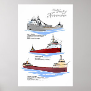 Drei berühmte Wracks Geschichte Poster