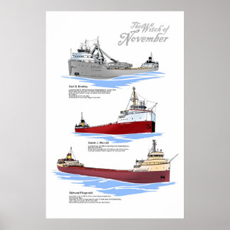 Drei berühmte Wracks Geschichte Poster