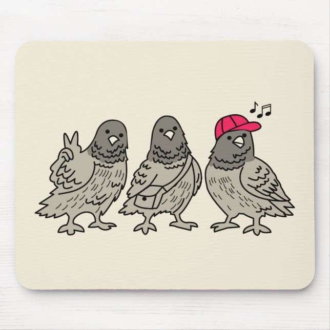 Drei beste Freunde Mousepad (Vorne)