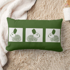 Drei bezaubernde Bunnies Lendenkissen