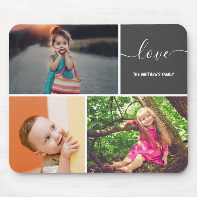 Drei Bild Collage Custom Mouse Pad Mousepad (Vorne)