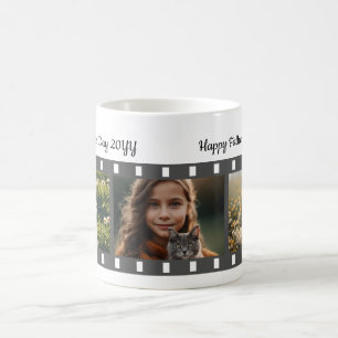 Drei Bilder Foto Roll Vatertag Kaffeetasse