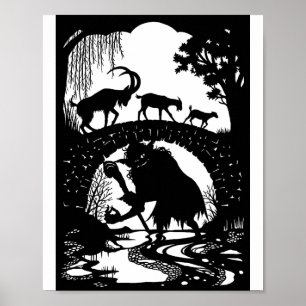 Drei Billy-Bohnen Gruff Poster