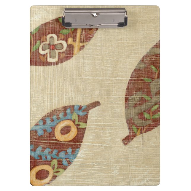 Drei Blätter zum Hintergrund von Texturtexturen Klemmbrett (Vorderseite)