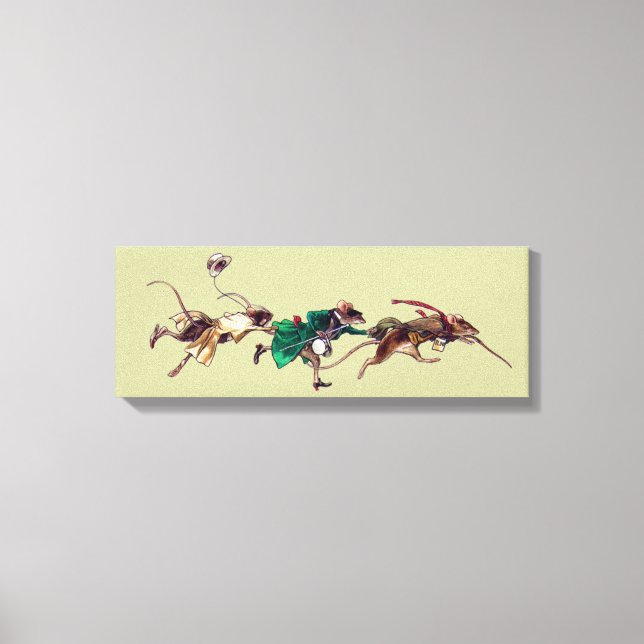 Drei Blinde Mäuse Leinwanddruck (Vorderseite)