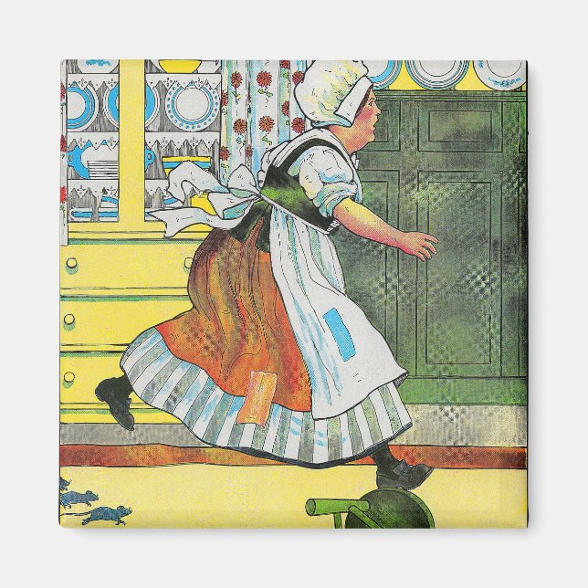 Drei Blinde Mäuse Mutter Gänse Kinderzimmer Rhyme Magnet (Vorne)