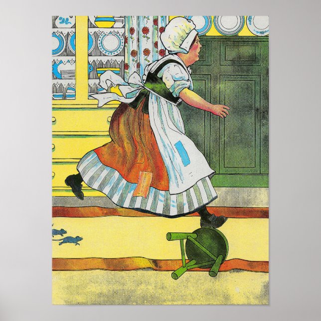 Drei Blinde Mäuse Mutter Gänse Kinderzimmer Rhyme Poster (Vorne)