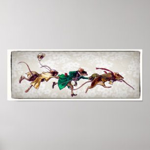 Drei Blinde Mäuse Poster