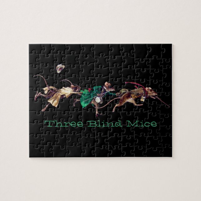 Drei Blinde Mäuse Puzzle (Horizontal)