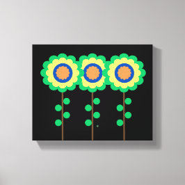 Drei Blume Leinwanddruck