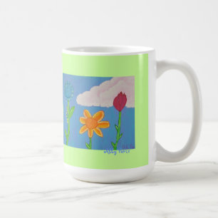 Drei Blumen-Tasse Kaffeetasse