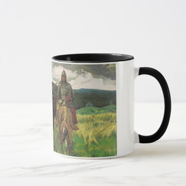 Drei Bogatyrs (1898) durch Druck Viktor Vasnetsov Tasse (Rechts)