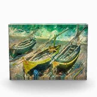 Drei Boote. Claude Monet. Fotoblock