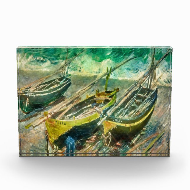 Drei Boote. Claude Monet. Fotoblock (Vorderseite)