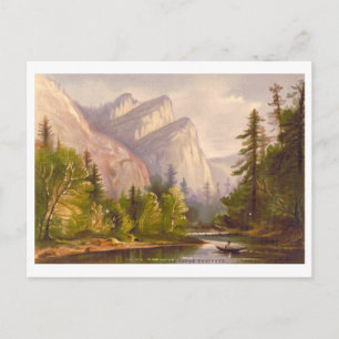 Drei Brüder Yosemite Vintage Prang Lithographie Postkarte