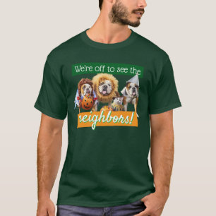 Drei Bulldoggen in Kostümen T-Shirt