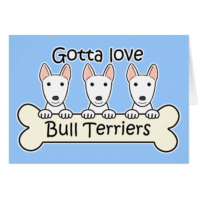 Drei Bullterrier (Vorderseite (Horizontal))