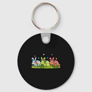 Drei bunte Bunny Ossums Ostereier Korb Fam Schlüsselanhänger