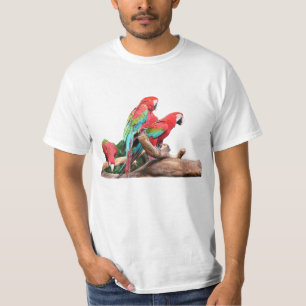 drei bunte Papageien T-Shirt