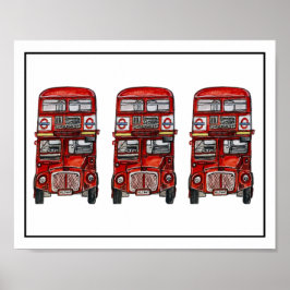 Drei Busse Poster