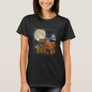 Drei Capybarone Moon Capybara Meme Mystische Capyb T-Shirt