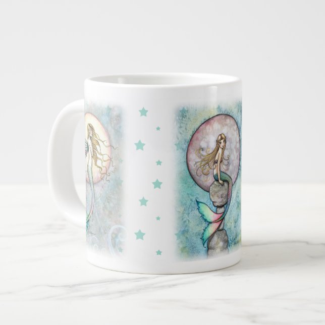 Drei Celestial Mermaids Jumbo-Tasse (Vorderseite Links)
