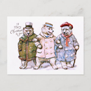Drei charmante Eisbären Postkarte