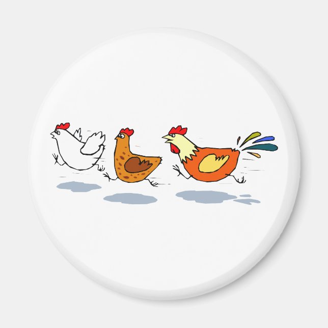 Drei Chicks Magnet (Vorne)