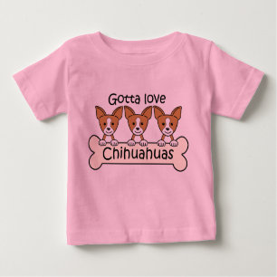Drei Chihuahua Baby T-shirt