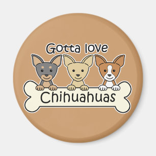 Drei Chihuahua Magnet